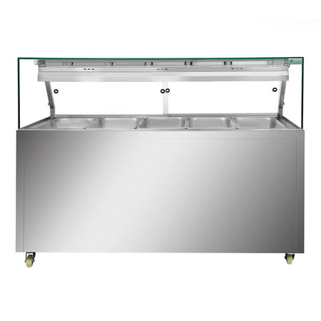 Thermaster Wet and Dry Bain Marie Display 5x1/1 GN Pans PG180FE - XG - Commercial Kitchen Appliances