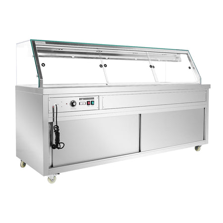Thermaster Wet and Dry Bain Marie Display 6x1/1 GN Pans PG210FE - XG - Commercial Kitchen Appliances