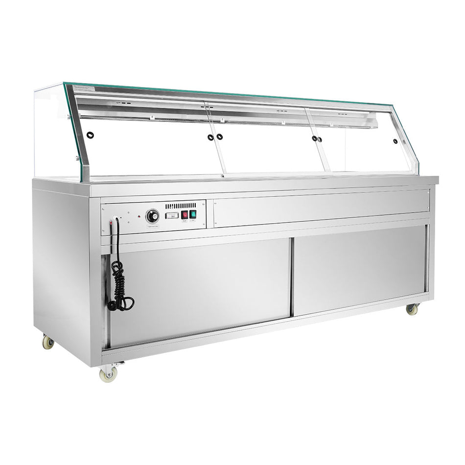 Thermaster Wet and Dry Bain Marie Display 6x1/1 GN Pans PG210FE - XG - Commercial Kitchen Appliances