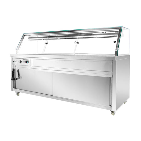 Thermaster Wet and Dry Bain Marie Display 6x1/1 GN Pans PG210FE - XG - Commercial Kitchen Appliances