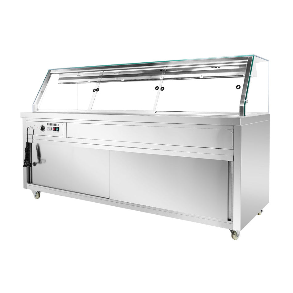 Thermaster Wet and Dry Bain Marie Display 6x1/1 GN Pans PG210FE - XG - Commercial Kitchen Appliances