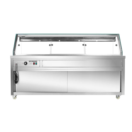Thermaster Wet and Dry Bain Marie Display 6x1/1 GN Pans PG210FE - XG - Commercial Kitchen Appliances