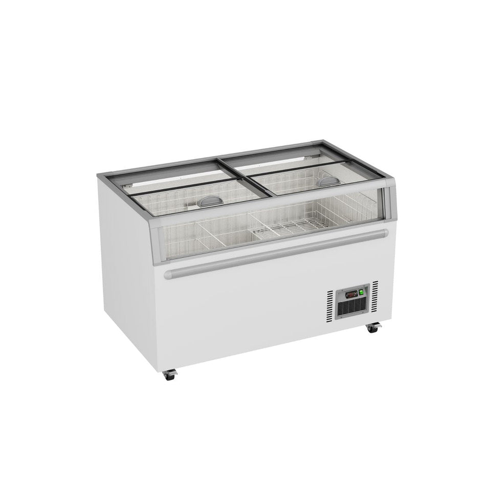 Thermaster ZCD-L145G 575L Supermarket Island Freezer - Glass Sliding Lids - Commercial Kitchen Appliances
