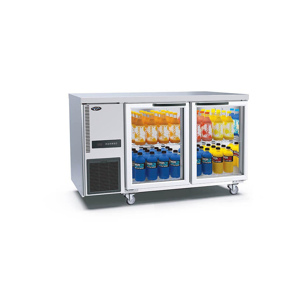 Thermaster Glass Door Workbench Fridge TL1500TNG
