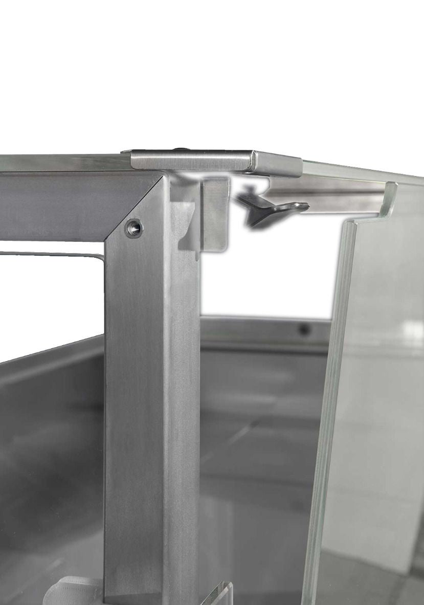 TMDR-0920B Series MR 2000mm Wide Deli Display with Storage and Castors - TMDR-0920B - Image 5