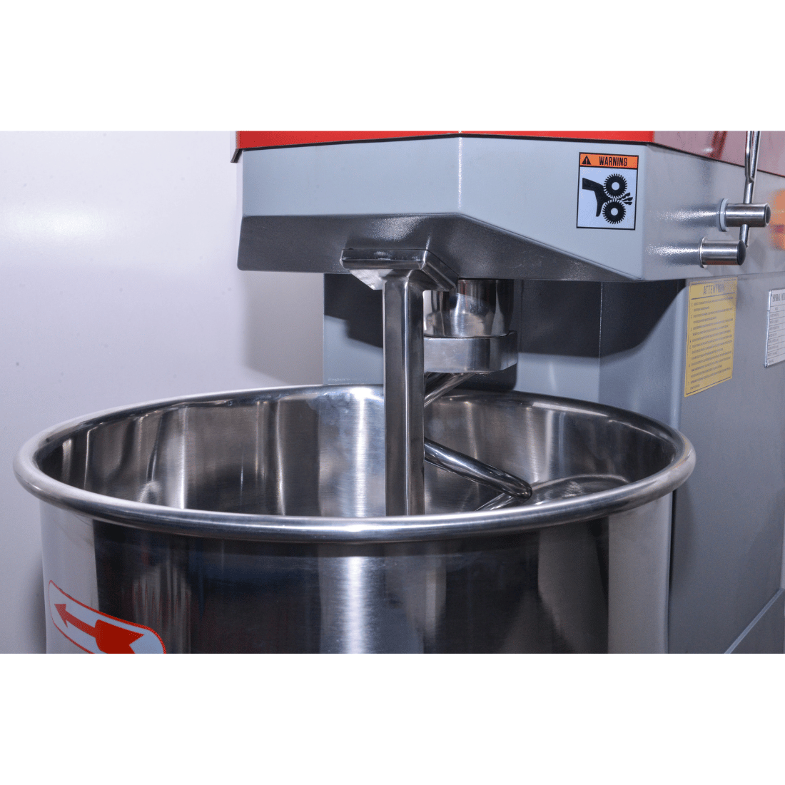 Tyron SCP34 spiral mixer — bowl detail showing spiral hook