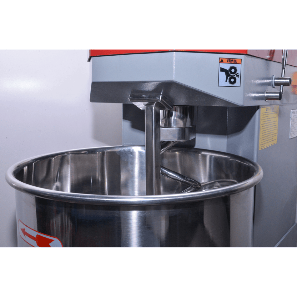 Tyron SCP34 spiral mixer — bowl detail showing spiral hook