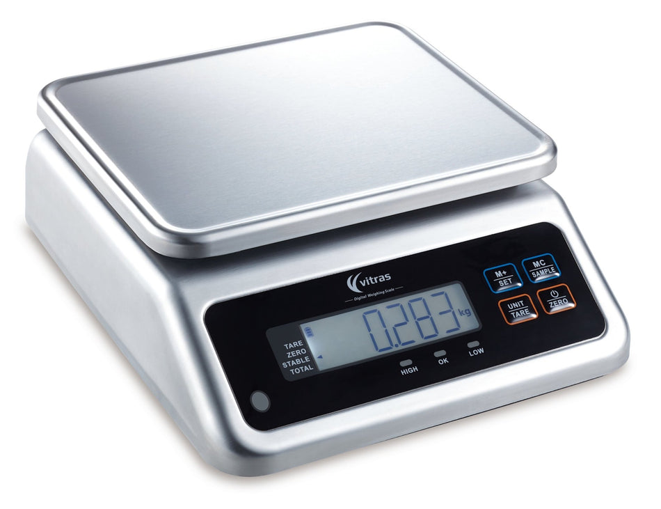 Vitras PSC9502 Dual Display Portion Scale 30kg Waterproof - Commercial Kitchen Appliances