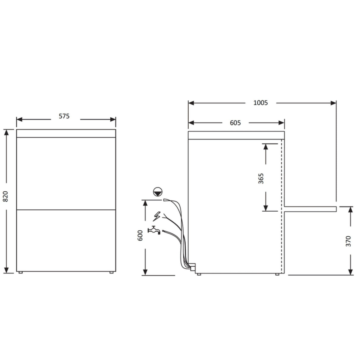 Washmaster Underbench Commercial Dishwasher WM50U - Commercial Kitchen Appliances