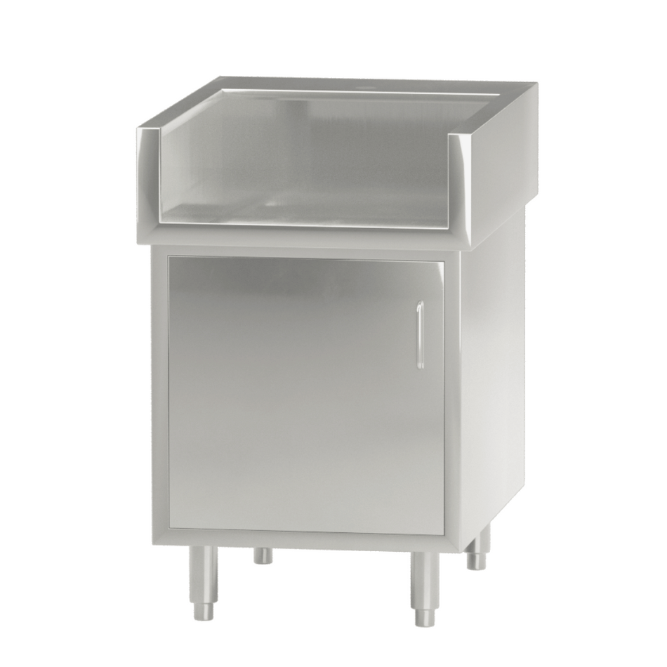 Modular System Single Door Stainless Steel Cabinet with Splash Guard - WCB8-0600