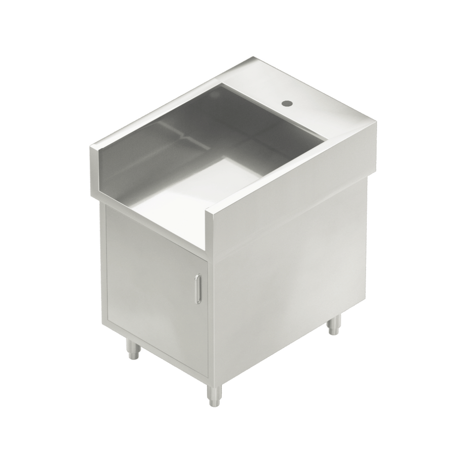 Modular System Single Door Stainless Steel Cabinet with Splash Guard - WCB8-0600