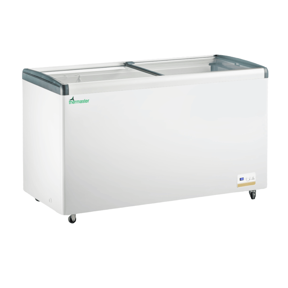 Thermaster 456L Chest Freezer with Flat Glass Sliding Lids - WD456G - Commercial Kitchen Appliances