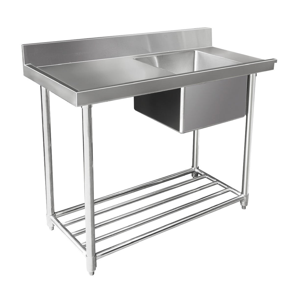 Mixrite Stainless Steel Dishwasher Single Inlet Left Sink - 600mmD