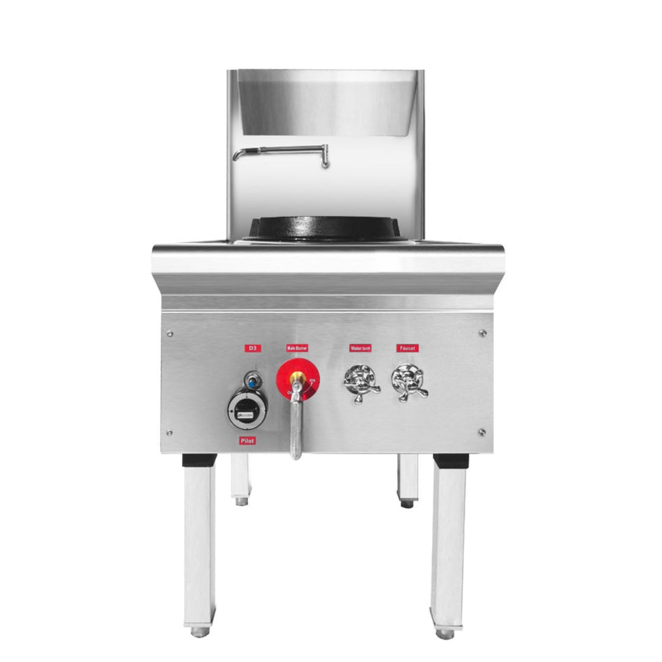 GasMax Stainless Steel Waterless LPG Gas Single Wok WW-1L WW-1LC