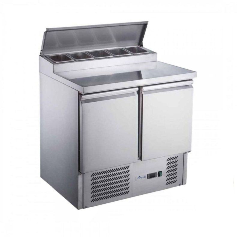 FED-X Two Door Salad Prep Fridge XGNS900D