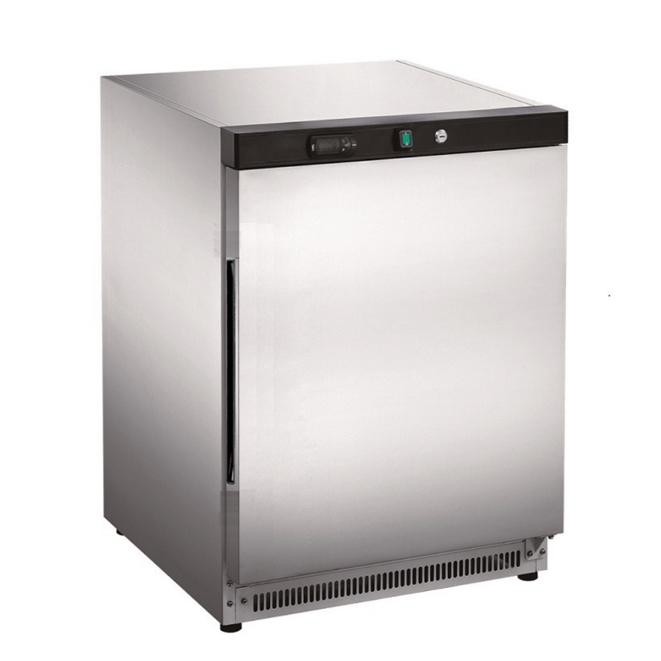 FED-X 130L Stainless Steel Bar Cooler Solid Door Static Fridge XR200SS