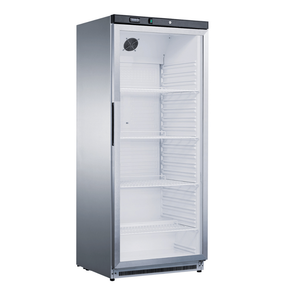FED-X 570L Single Glass Door Upright Static Display Fridge XR600SG