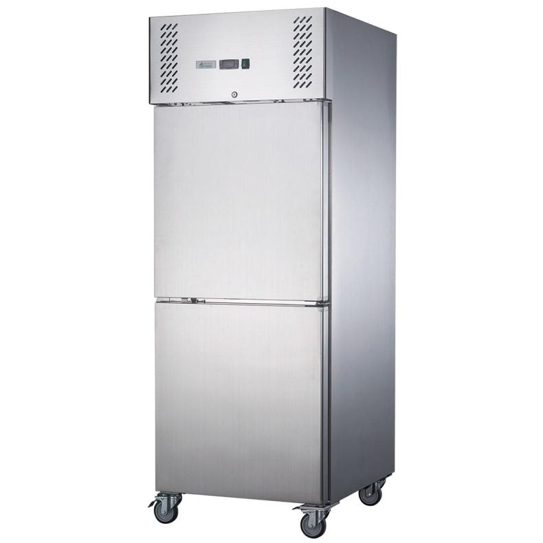 FED-X S/S Two Door Upright Fridge 600L XURC600S1V