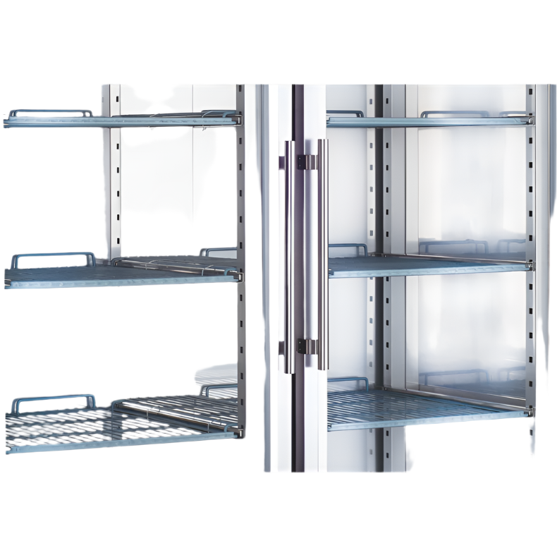 FED-X S/S Two Full Glass Door Upright Fridge XURC1410G2V