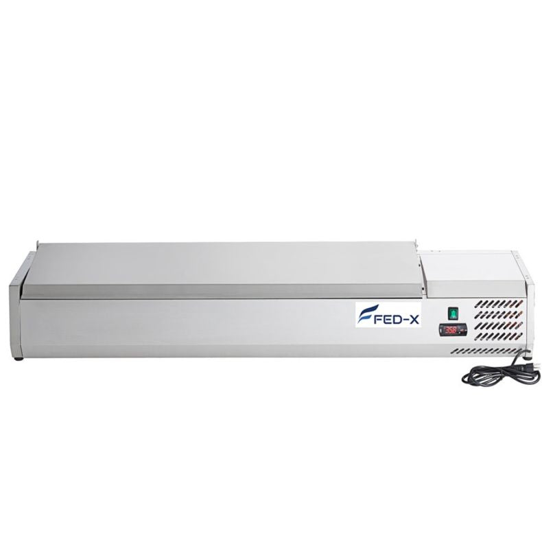 FED-X Salad Bench With Stainless Steel Lid XVRX1500/380S