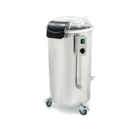 Yasaki Electric Salad Spinner W/ Castors & Timer 3Kg/Cycle SP75AS - Commercial Kitchen Appliances