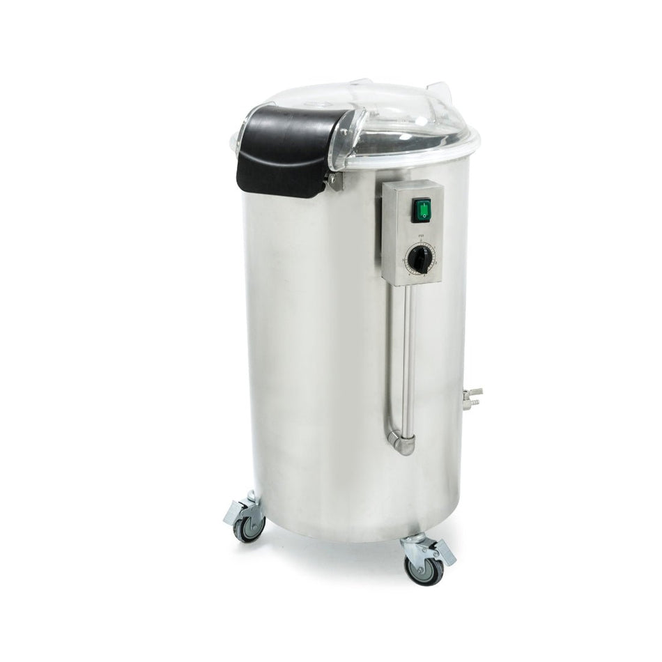 Yasaki Electric Salad Spinner W/ Castors & Timer 3Kg/Cycle SP75AS - Commercial Kitchen Appliances