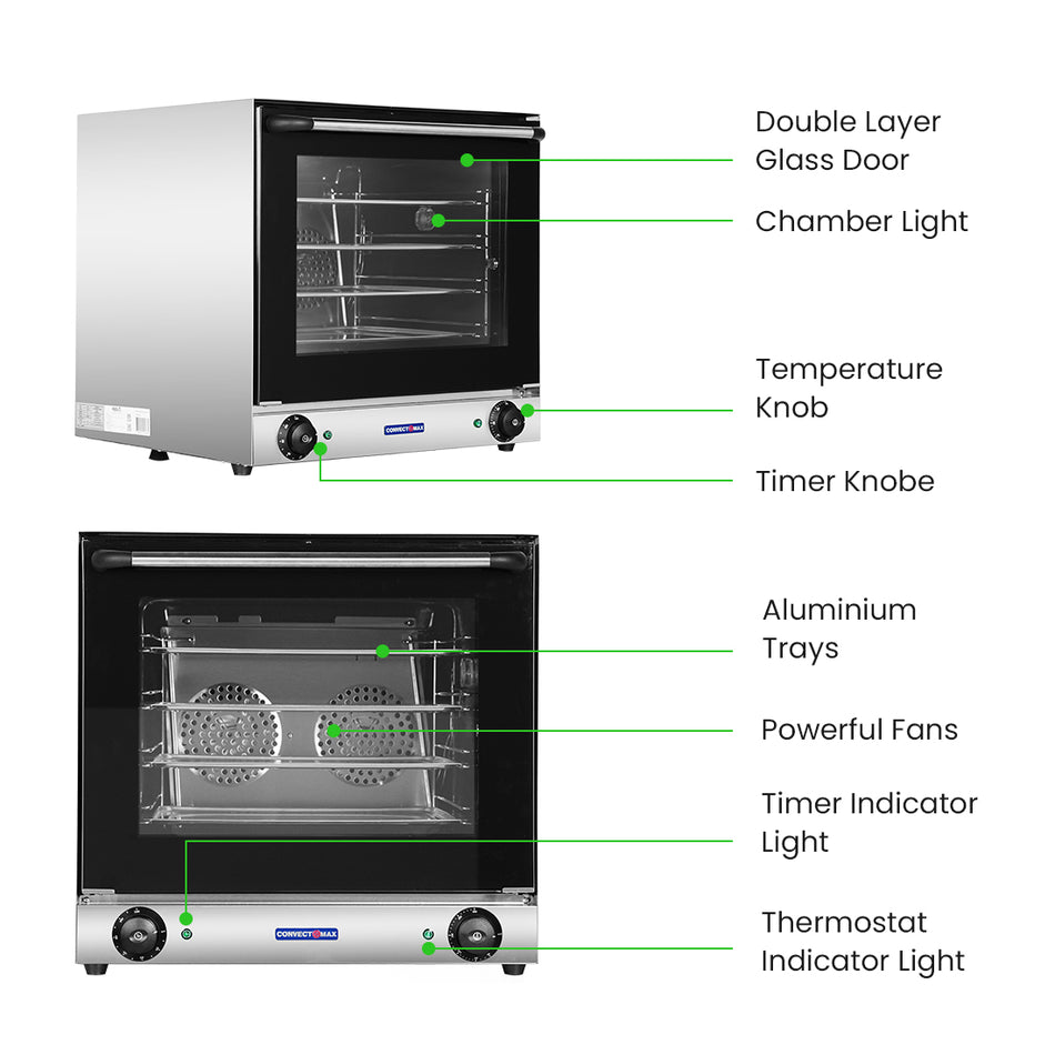 ConvectMax OVEN Heats 50 to 300 Degrees - YXD-1AE Left side view